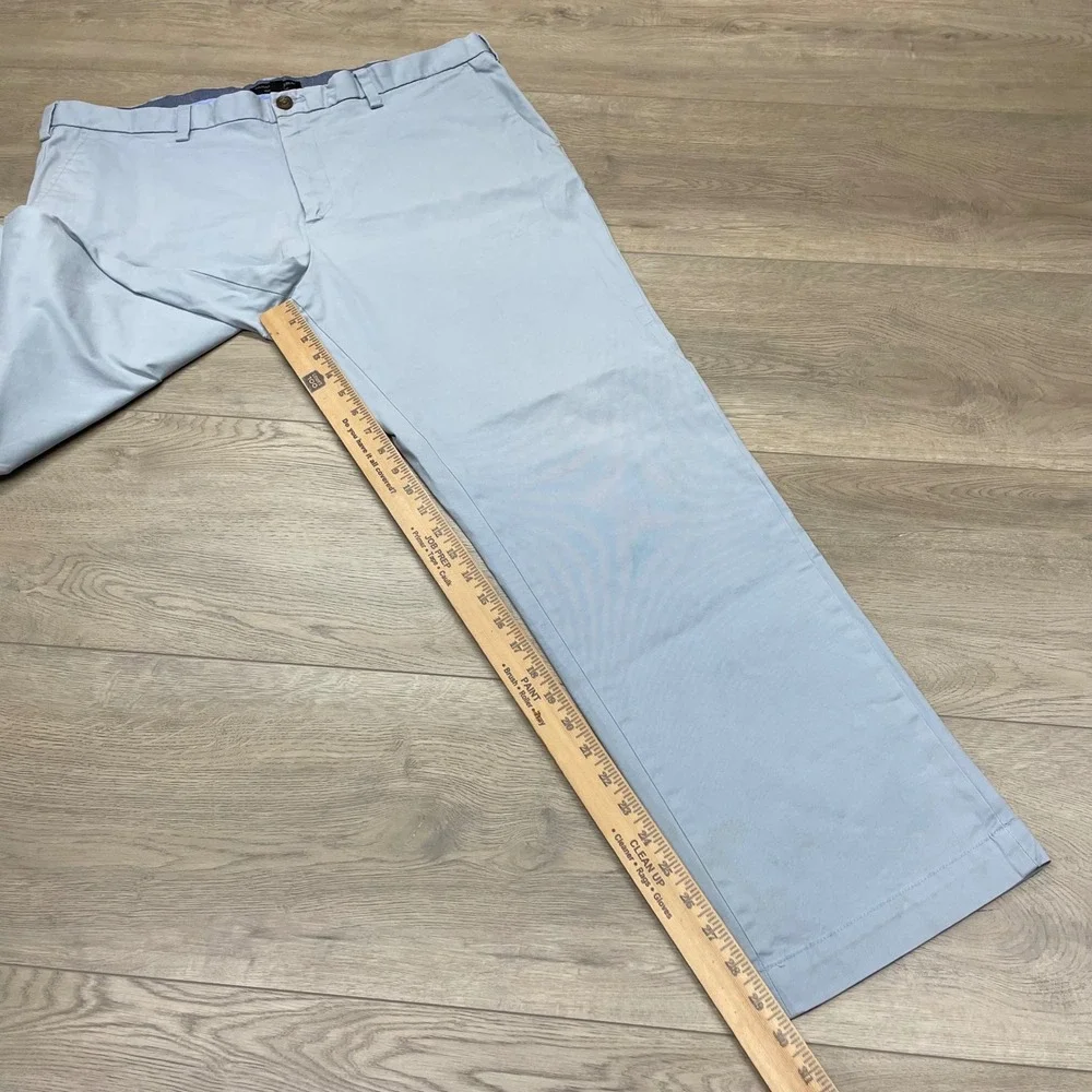 Banana Republic Emerson Straight Chino Pants Mens 38x32 Dusty Blue Stretch